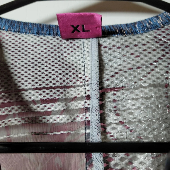 Save The Queen Italian Mesh Floral Blazer Jacket | Size XL | 3D Detail - Picture 6 of 10